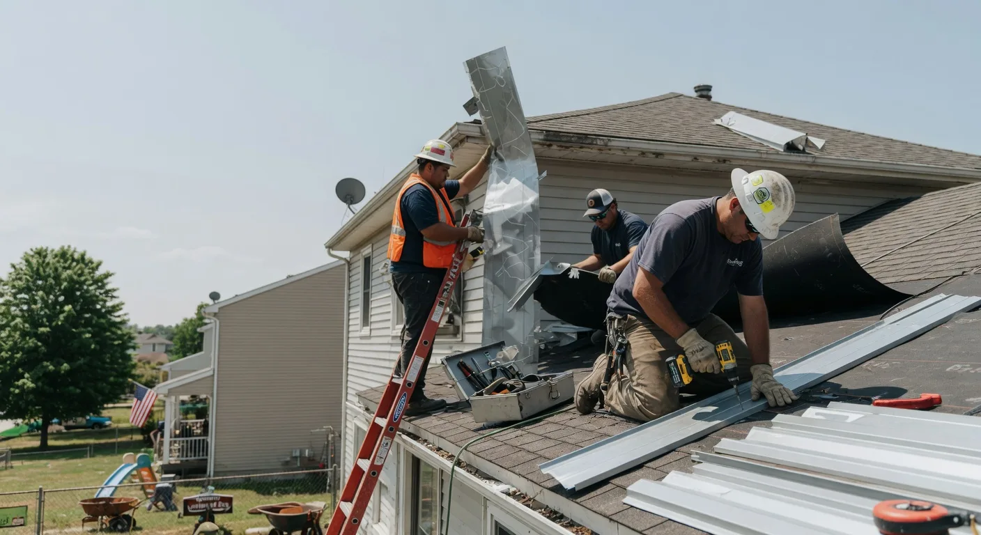 Storm Damage Metal Roof Repair in Wauneta, NE